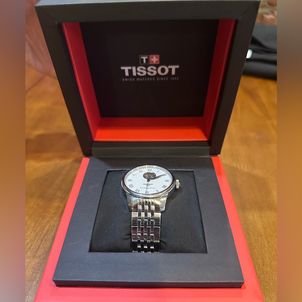 Tissot Silver Roman Numeral Watch - Picture 9 of 10